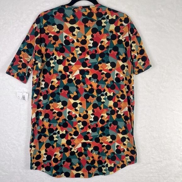 LuLaRoe Disney Mickey Mouse Irma NWT Beautiful Orange Greens/Teal Red Black XS - Picture 3 of 16